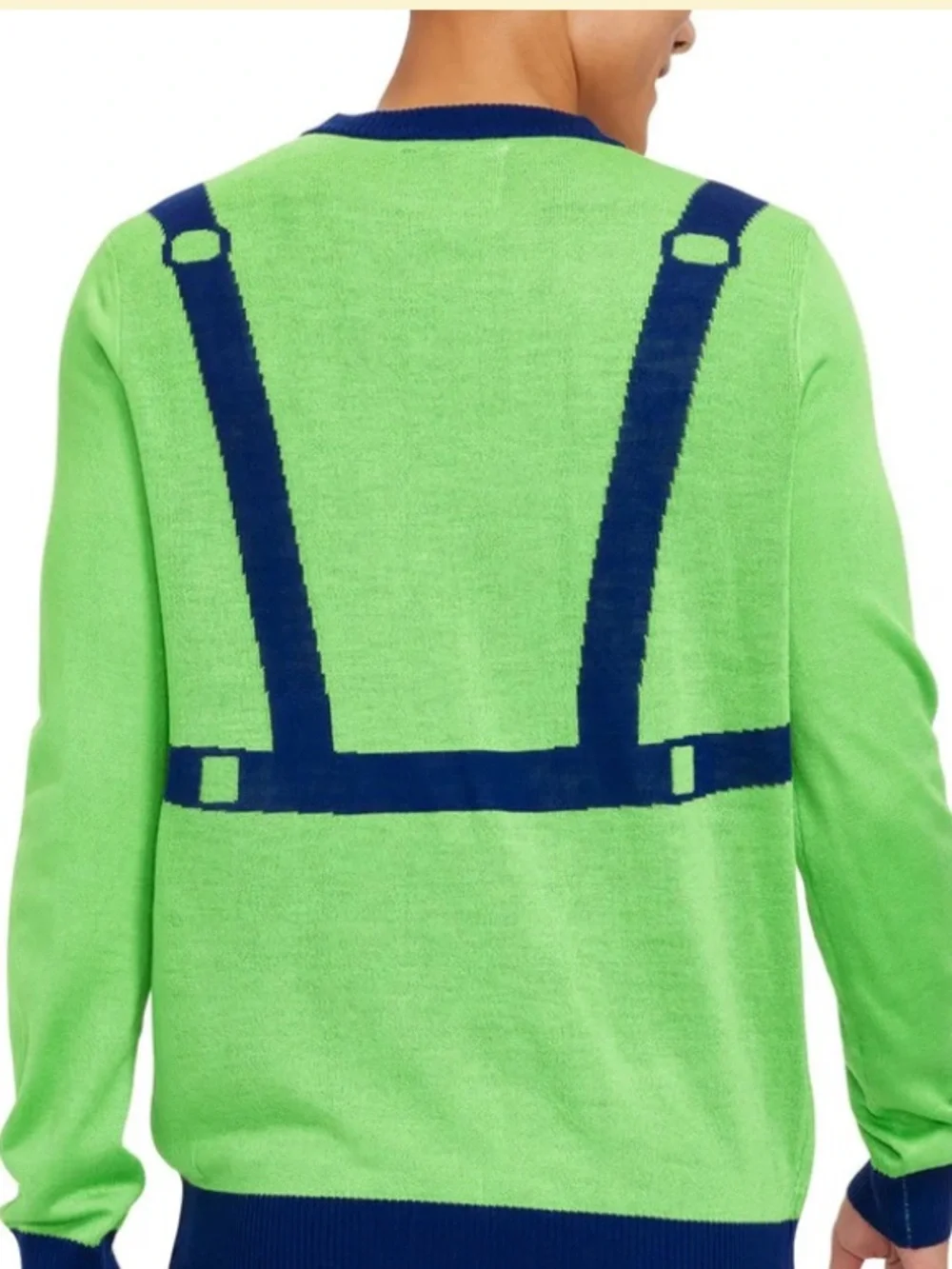 Tipsy Elves Green Baby Jesus Crewneck Sweater Large